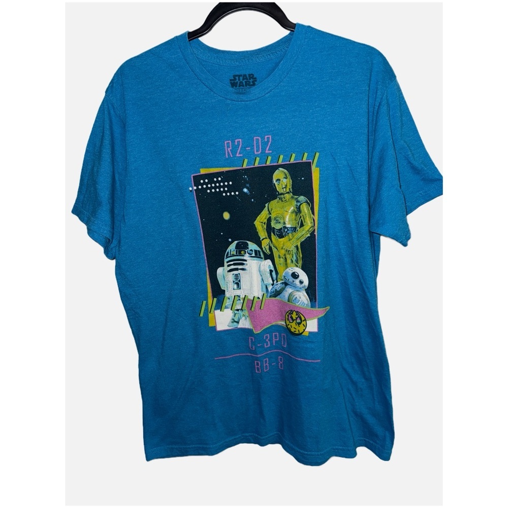 Star Wars Blue Graphic T-Shirt size Large - Picture 1 of 12